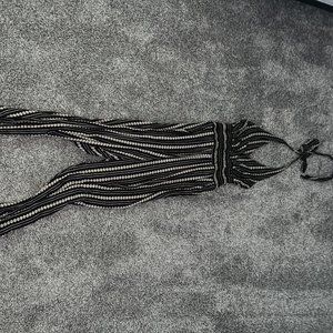 Black and Tan Romper